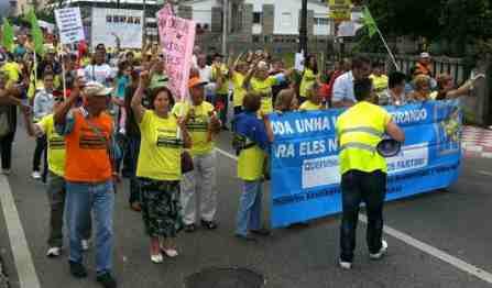Protestas polas Preferentes en Baiona