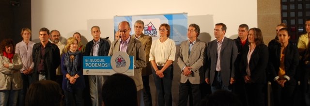 Francisco Jorquera onte en Pontevedra presentando a candidatura do BNG