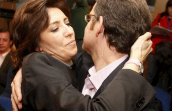 Micaela N&uacute;&ntilde;ez Feij&oacute;o co seu irm&aacute;n.