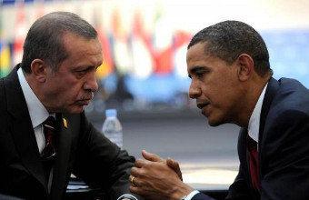 Erdogan, á esquerda, con Obama