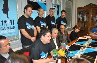 Rolda de prensa da Plataforma Nunca Máis na Coruña