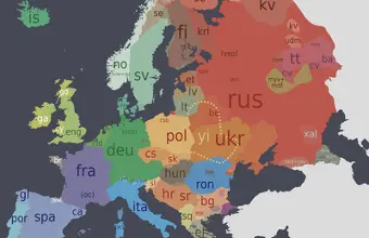 Mapa da Carta Carta Europea das Linguas Rexionais ou Minoritarias