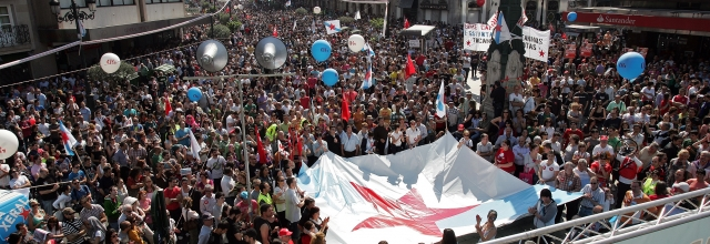Remate da manifestaci&oacute;n da CIG o pasado 29 de marzo