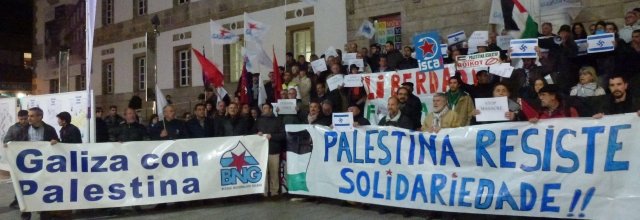  Concentración solidaria con Palestina en Vigo