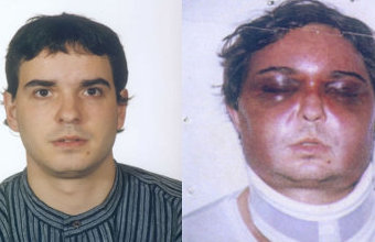 Unai Romano, antes e após o seu paso pola comisaría