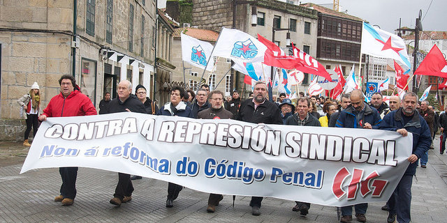 Manifestación en Pontevedra