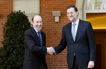 P&eacute;rez Rubalcaba e Rajoy en Moncloa