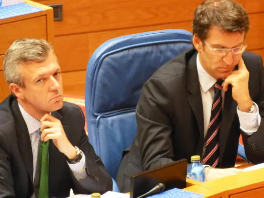 Alfonso Rueda e N&uacute;&ntilde;ez Feij&oacute;o na C&aacute;mara