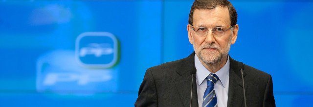 Mariano Rajoy durante a comparecencia de imprensa