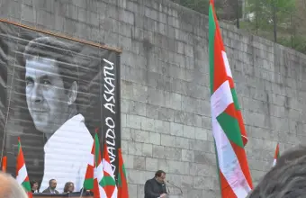 Manifestaci&oacute;n pola liberdade de Otegi