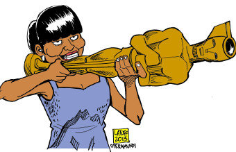 Michelle Oba,a entrega o Oscar ao mellor filme que recae en Argo