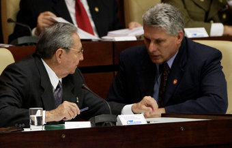 Raúl Castro e Díaz-Canel
