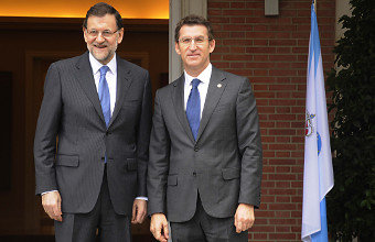 Rajoy e Feijóo en Madrid