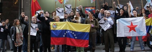 Concentración solidaria con Venezuela en Vigo