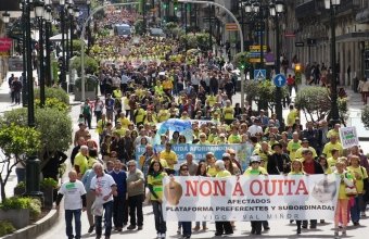 Manifestación d@s afectad@s polas preferentes en Vigo 