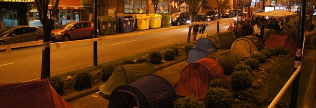 Acampada de traballadoras e traballadores de Un&iacute;sono