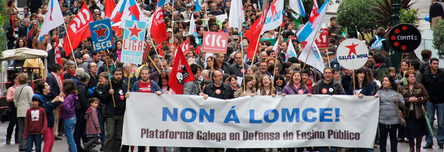 15.000 persoas percorreron as rúas de Vigo contra a LOMCE