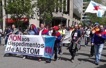 Prostesta sindical traballadores Alstom
