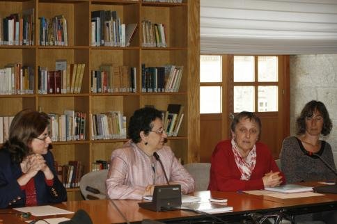 Carme Pérez, Rosario Álvarez, Mª Xosé Agra e Mariam Mariño