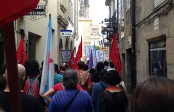 Manifestación en Compostela (Imaxe Nós-UP)
