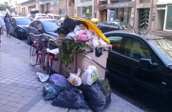 Folga de lixo da Coruña  (Foto: Nós Diario)