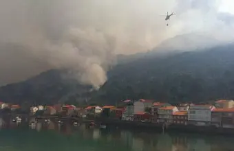 incendio no &Eacute;zaro