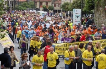 Manifestación preferentes Pontevedra [Imaxe: @ponteinfo]