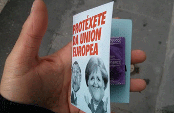 Díptico da campaña &#34;Protéxete da Unión Europea&#34;