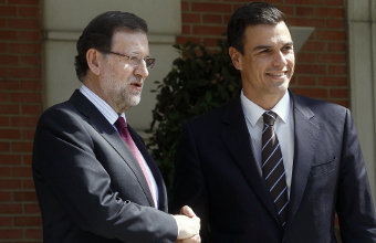Mariano Rajoy e Pedro Sánchez