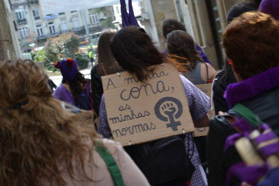 Manifestación 8M nas rúas de Compostela