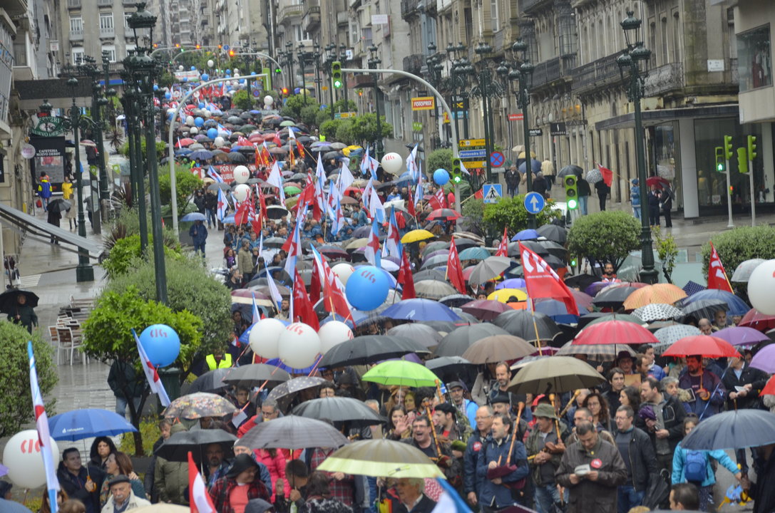 Manifestación 1 de Maio Vigo