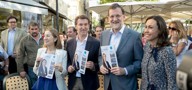 Ana Pastor, Feijóo e Rajoy, municipais2015