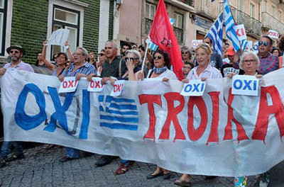 [Imaxe: Flickr] Manifestación de apoio ao Non en Portugal