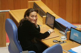 [Imaxe: BNG] Teresa Táboas, nun Pleno, cando era conselleira de Vivenda