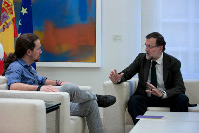 Rajoy e Iglesias en Moncloa