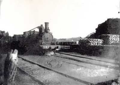 Chegada do tren a Salvaterra nos anos '30