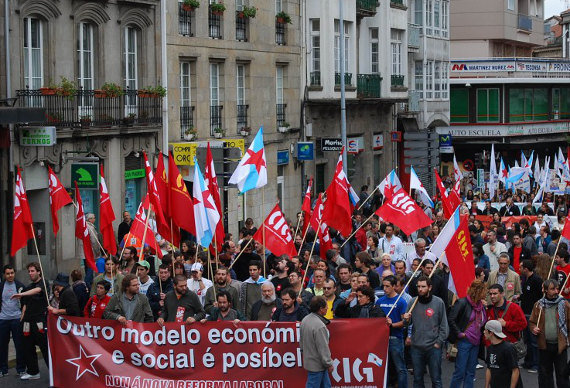folga xeral Compostela CIG manifestación