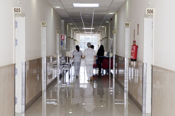 Interior de centro hospitalario