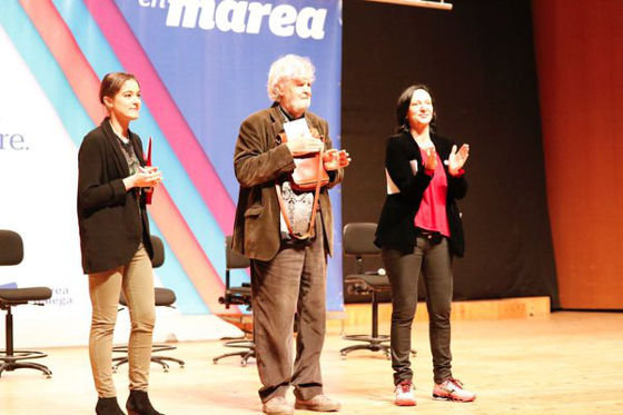[Imaxe: En Marea] De esquerda a dereita: Eva Solla, Beiras e Bescansa