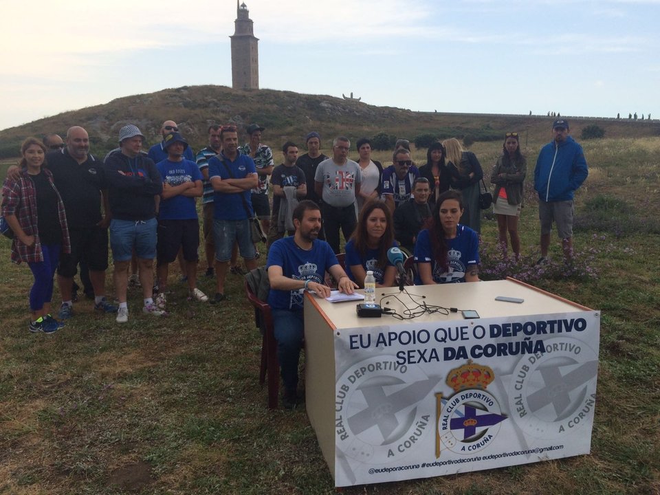 Presentación da campaña: Eu apoio que o Deportivo sexa da Coruña. Cedida