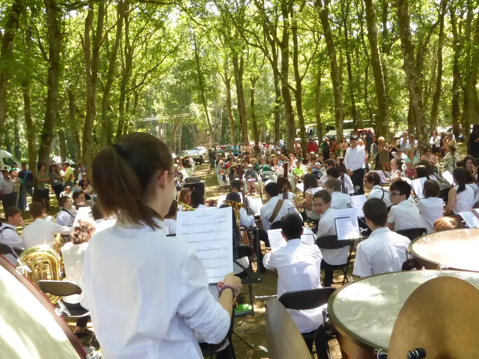 Imaxe da actuaci&oacute;n das bandas musicais no Convivio da edici&oacute;n 2015. Cedida
