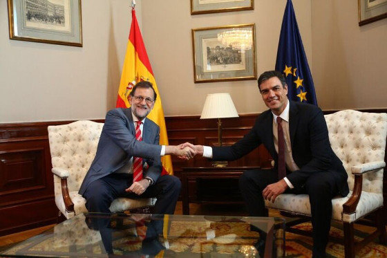 Reunión Rajoy Pedro Sánchez 13 xullo 2016