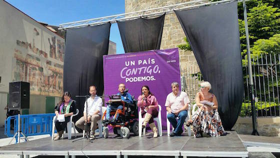 Pablo Echenique, nun acto de Podemos