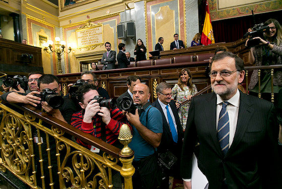 Rajoy, na sesión de investidura, 27 de outubro de 2016