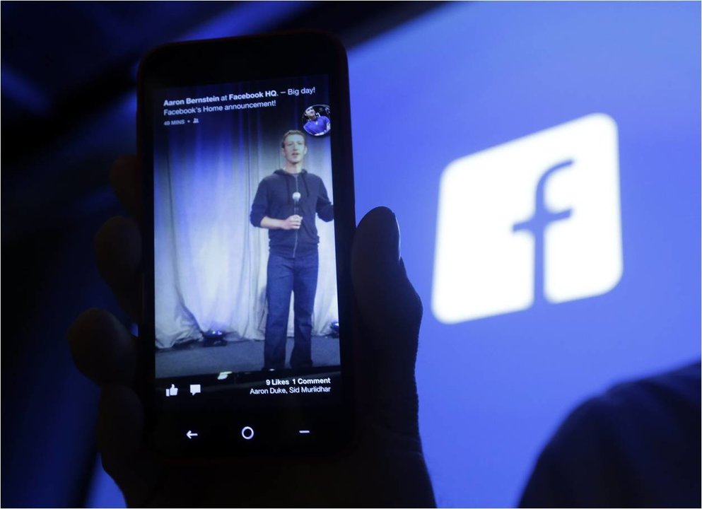Marck Zuckerberg nunha presentación do Facebook