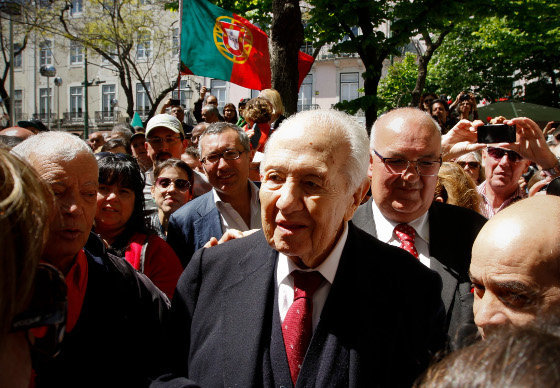 [Imaxe: Wikipedia] Mário Soares, nunha imaxe de 2014