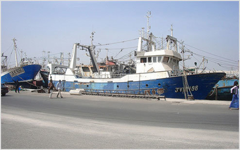 Barcos en Dakar senegal. Imaxe- Oceana