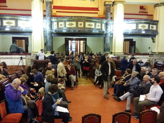 Asemblea Defensa do Común Salón de Plenos do Concello da Coruña. 22 de febreiro de 2017.