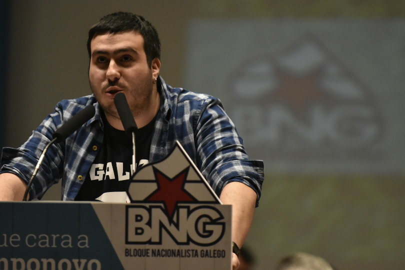 Alberte Fernández, secretario xeral Galiza Nova. XVI Asemblea Nacional BNG [Imaxe: Xaquín Soliño]