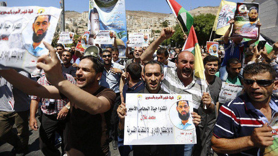 [Imaxe: Palestina Libre] Protestos a favor das presas e presos palestinos
